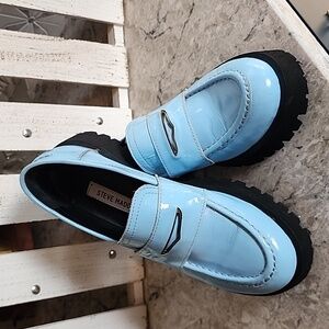 Steve Madden Chunky Leather  Shoes Women's Size 8.5 (EU 39)